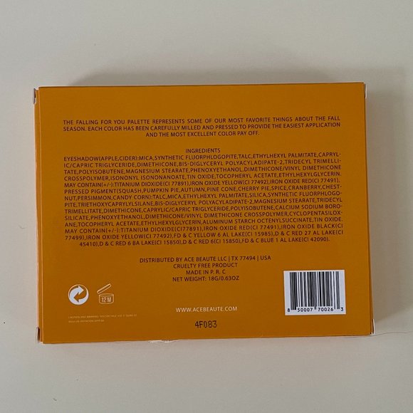 ACE BEAUTE Falling For You Eyeshadow Palette New - Picture 4 of 4